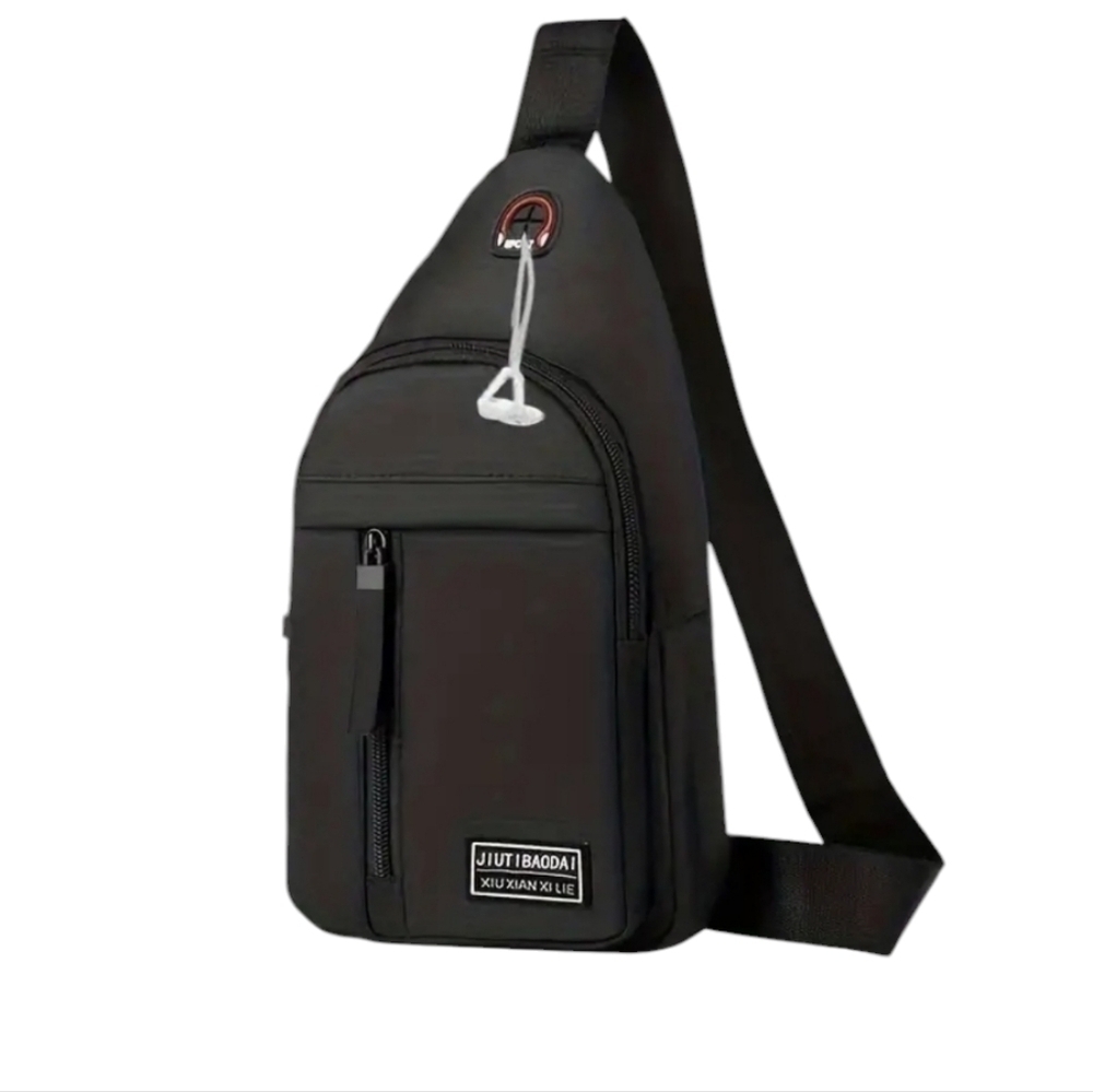 New Crossbody Bag Black unisex bag 11.8in length x6.2 across